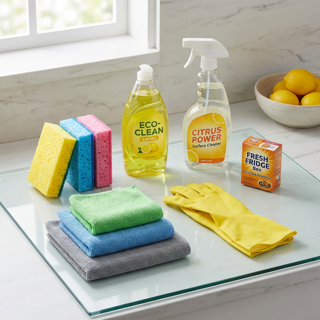 Kit básico de productos de limpieza para la cocina